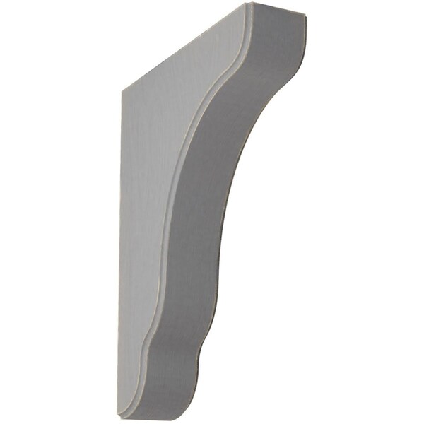 Ekena Millwork 1 3/4"W x 7 1/4"D x 9 1/2"H Plymouth Wood Vintage Decor Bracket, Pebble Grey BKTWD02X07X10PLPG - main